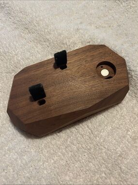 Wooden Docking Station for 2 Phones & a Smart Watch- wires not included